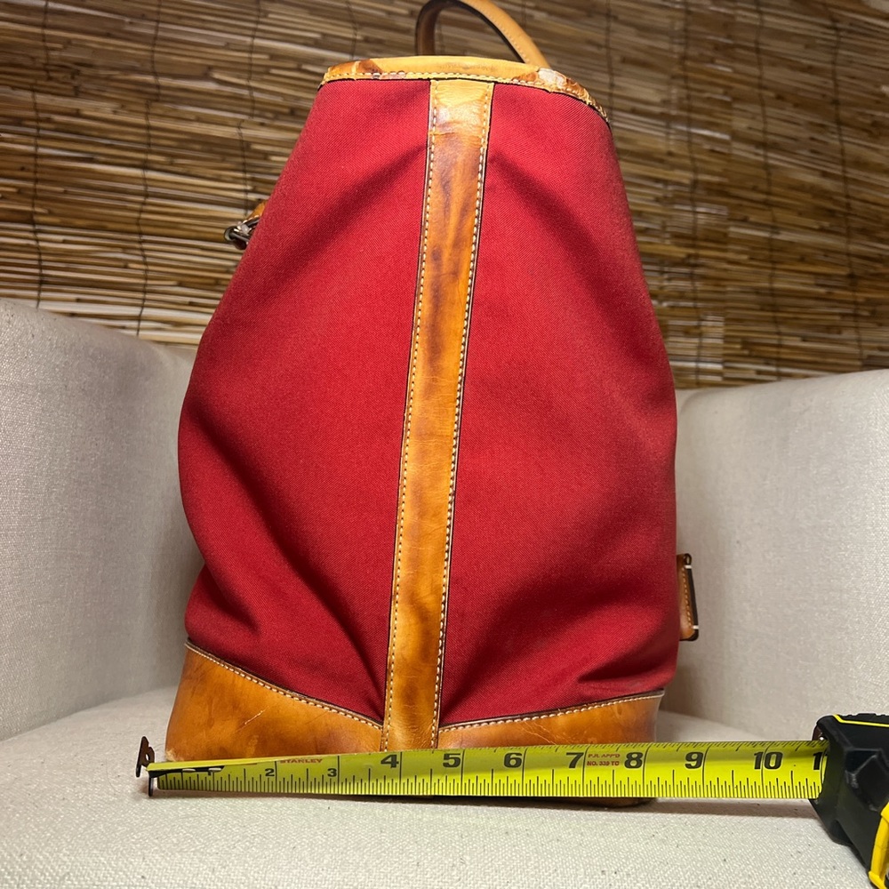 🍎Coach Red and Tan Large vintage travel Tote Bag🍎 - Picture 9 of 10